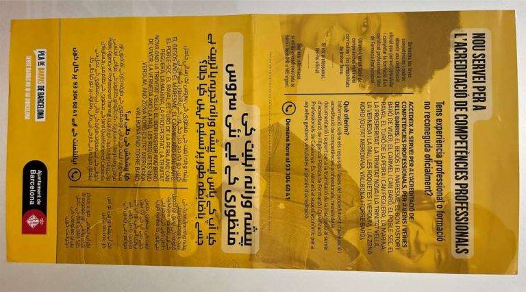 BARCELONA| PSC veta el español en los carteles informativos 