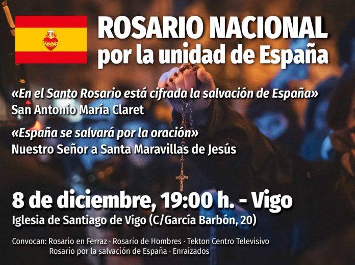 Rosario nacional para la unidad de España, 8 de diciembre