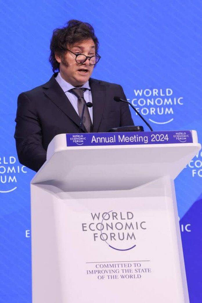 Javier Gerardo Milei, 17 de enero de 2023 en Davos (Suiza) (2)