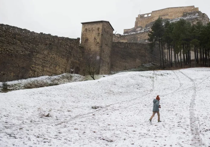Nevada en Morella, Castellón, Comunidad Valenciana