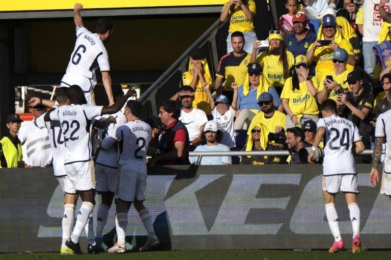 Real Madrid suma 3 puntos ante Las Palmas (1-2)