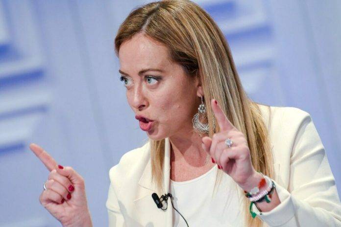 FOTOGRAFÍA. ROMA (ITALIA), 12 DE FEBRERO DE 2024. Socio de VOX (Fratelli) gana el 9J en Italia. La primera ministra italiana y líder del partido del pueblo italiano "Fratelli d'Italia" (Hermanos de Italia), Giorgia Meloni (en la imagen), recibió hoy en Roma al presidente de la República de Argentina y líder del partido del pueblo argentino La Libertad Avanza, Javier  Gerardo Milei, y durante su encuentro ambos abordaron "sectores clave" para ambas economías "como la energía, las infraestructuras y la agroalimentación", según ha asegurado la política patriótica italiana. Oficina del Presidente de la República de Argentina/Lasvocesdelpueblo (Ñ Pueblo)