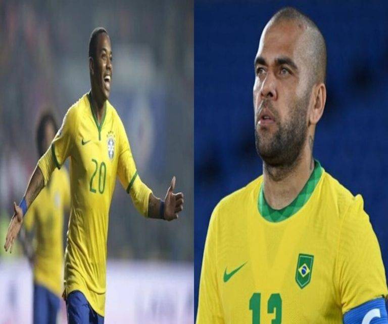 FOTOGRAFÍA. SIN LUGAR Y FECHA CONCRETADOS PARA LAS IMÁGENES DEL COMBO DE FOTOS. FECHA Y LUGAR HECHOS RELACIONADOS: SAO PAULO (BRASIL), 22 DE MARZO DE 2024. Brasil siente vergüenza por sus foráneos violadores . El preso exfutbolista brasileño e internacional de la selección de fútbol de Brasil, Robson de Souza, conocido como «Robinho» y en el mundo del fútbol como «Rey de la Bicicleta» (i), junto al preso exfutbolista del FC Barcelona y capitán de la Selección de fútbol de Brasil, Daniel Alves da Silva, conocido como "Daniel Alves" (d), son unos foráneos jugadores de Brasil protagonistas "uno de los capítulos más nefastos del fútbol brasileño" por estar en prisión por agresiones sexuales o violaciones exuales, en el caso dle primero, una "manada sexual" (violación sexual grupal) en Italia, y en cuanto al segundo (Dani Alves), violación sexual de una joven en los baños de la discoteca Sutton de Barcelona, ha criticado hoy la la Confederación Brasileña de Fútbol (CBF). "Es vergonzoso que un jugador se sienta cómodo cometiendo este tipo de perversidades, creyendo que lo que logró a través del deporte lo protegerá de alguna manera de cualquier castigo", advirtieron autoridades deportivas de Brasil. Efe