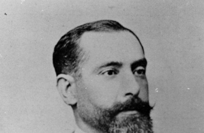 Cómo es posible que racista Sabino Arana tenga calle en Barcelona (1) FOTOGRAFÍA. LAS VASCONGADAS (REINO DE ESPAÑA), FOTO SIN FECHA CONCRETADA. FECHA PUBLICACIÓN DE LA IMAGEN, 01/01/1900. 12:00 (utc). ¿Cómo es posible que racista Sabino Arana tenga calle en Barcelona? Detalle de un retrato del Sabino Policarpo Arana Goiri (Sabino Arana) (1865-1903), fundador del Euzko Alderdi Jeltzalea-Partido Nacionalista Vasco (EAJ-PNV). Efe