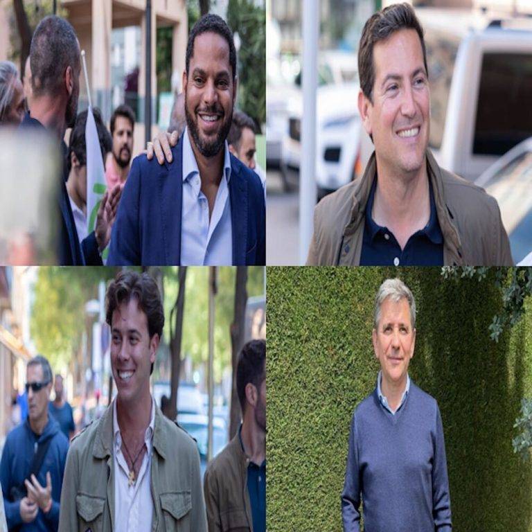 FOTOGRAFÍA. BARCELONA (REINO) DE ESPAÑA, 02 DE ABRIL DE 2024. Listas de VOX al 12M catalán. VOX exhibe a sus cabezas de listas por las provincias catalanas al Parlament de Catalunya para las elecciones autonómicas del próximo domingo 12 de mayo de 2024. Ignacio Garriga Vaz de Conceiçao (sup. iz) será el cabeza de lista por Barcelona al Parlament de Catalunya y candidato a presidir el Govern de la Generalitat de Catalunya; Sergio Macián de Greef (sup. dch) será cabeza de lista de VOX por Tarragona, hasta ahora diputado y portavoz adjunto de VOX en el Parlamento de Cataluña y actual presidente provincial de VOX Tarragona; Alberto Tarradas Peneque (inf. iz.) será el cabeza de lista por Gerona, presidente de VOX Gerona y hasta ahora diputado de VOX en el Parlamento de Cataluña; y el abogado Rafael Villafranca Merce (inf. dch.) será el cabeza de lista de VOX por Lérida. Desde el año 2000 ejerce en su despacho como abogado y también colabora con otros despachos en cuestiones de asesoramiento civil y fiscal. Lasvocesdelpueblo (Ñ Pueblo)