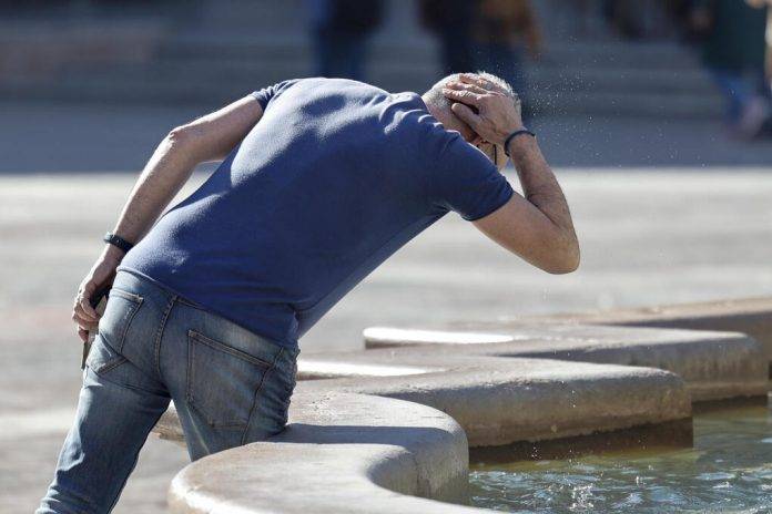 Las máximas llegan a 29,1º y vuelven a registrarse récords de calor en enero este jueves FOTOGRAFÍA. VALENCIA (REINO DE ESPAÑA), 25/01/2024. Vientos flojos en general en España.- Una persona se refresca en una fuente en pleno durante este último jueves de enero en el que se vive un clima primaveral con temperaturas inusualmente altas para la época del año, según la Agencia Estatal de Meteorología (Aemet). Efe