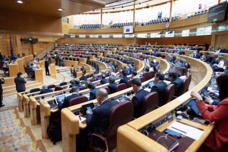 FOTOGRAFÍA. MADRID (REINO DE ESPAÑA), 14 DE MAYO DE 2024. - El Senado veta la amnistía sanchista. El Pleno del Senado ha aprobado la propuesta de veto aprobada por la Comisión Conjunta de las Comisiones Constitucional y de Justicia a la Proposición de Ley Orgánica de amnistía para la normalización institucional, política y social en Cataluña. Lasvocesdelpueblo (Ñ Pueblo)