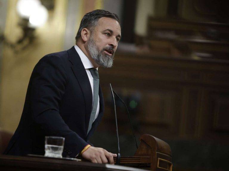 FOTOGRAFÍA. MADRID (REINO DE ESPAÑA), 30 DE MAYO DE 2024. Sesión Plenaria 30 de mayo. En la imagen, el líder opositor español y presidente de VOX, Santiago Abascal Conde, durante su intervención. El Pleno del Congreso debate y vota este jueves la Proposición de "Ley Orgánica de amnistía para la normalización institucional, política y social en Cataluña". Dicha iniciativa fue aprobada en la votación final de conjunto por mayoría absoluta el 14 de marzo y se remitió al Senado. Después de que la Cámara Alta haya impuesto su veto, se somete a votación el texto inicialmente aprobado por el Congreso. Hoy, la ley criminal de amnistía corrupta ha quedado definitivamente aprobada este jueves, tras levantar el Congreso el veto del Senado por mayoría absoluta, obteniendo 177 votos a favor de los zurdos y sus socios separatistas y filoterroristas y 172 votos en contra de VOX, PP y UPN. Ahora empieza la segunda fase que es la batalla judicial a la que los Tribunales de Justicia se alinearán con el pueblo español y la democracia, presentando numerosos recursos antes instancias judiciales de la Unión Europea y Tribunal Constitucional. Además y en el mundo jurídico, se sumarán a los Tribunales: las entidades de los jueces, fiscales, letrados de la administración de Justicia, etc.. También, las entidades cívicas, partidos políticos, etc. se harán también oír. Subrayar que lo más difícil para el Tribunal Constitucional será de demostrar como una norma rechazada en el Constituyente español va a ser ahora constitucional sin que se haya modificado el mismo texto de 1978. Lasvocesdelpueblo (Ñ Pueblo)