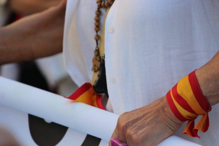 FOTOGRAFÍA. BARCELONA (CATALUÑA) REINO DE ESPAÑA, 25 DE JUNIO DE 2024. Aumento de nubosidad en España. El acto de Mi Barrio Seguro que lidera David Cosculluela Martínez-Galofré, y que ha tenido lugar frente al Ayuntamiento de Barcelona sobre las 18:30 y que se ha desarrollado pacíficamente, ha contado con el apoyo del Grupo Municipal de VOX en el Ayuntamiento de Barcelona -representado por el presidente del Grupo, Gonzalo de Oro-Pulido Plaza, y el portavoz, Liberto Senderos Oliva- y el Grupo Parlamentario de la Resistencia en el Parlamento de Cataluña -representado por el presidente del Grupo y secretario general de VOX, Ignacio Garriga Vaz de Conceição, y el portavoz parlamentario y presidente de del Comité Provincia de VOX en Barcelona, Joan Garriga Doménech-. Lasvocesdelpueblo (Ñ Pueblo)