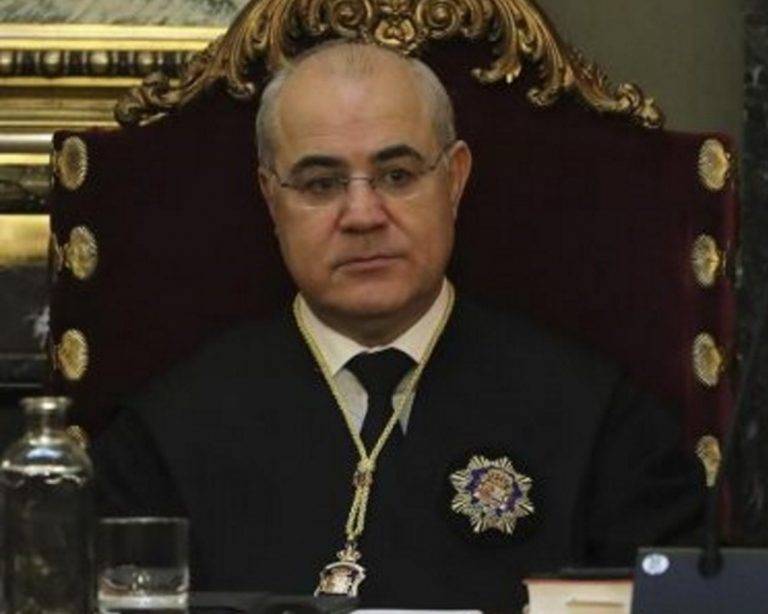 FOTOGRAFÍA. MADRID (REINO DE ESPAÑA), 14 DE JUNIO DE 2018. El juez rechaza la amnistía y dicta la detención de Puigdemont. Detalle del magistrado instructor del caso sobre el golpe separatista en Cataluña -el PROCÉS-, Pablo Llarena Conde. El juez del caso abierto por el fascismo golpista en Cataluña en el Supremo ha recordado hoy que la competencia sobre los acercamientos de presos preventivos, como es el caso de los imputados por este asunto, no es competencia suya. Efe