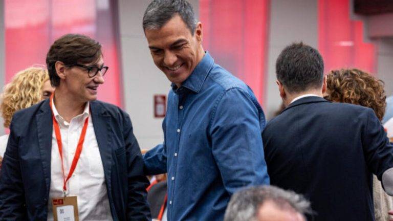 FOTOGRAFÍA. MADRID (REINO DE ESPAÑA, 07 DE SEPTIEMBRE DE 2024. Sánchez: "Illa que trabaja por la unidad de los pueblos de España".- El presidente del Gobierno y secretario general del Partido Socialista Obrero Español (PSOE), Pedro Sánchez Pérez-Castejón, durante el Comité Federal del PSOE este sábado en Madrid. Efe