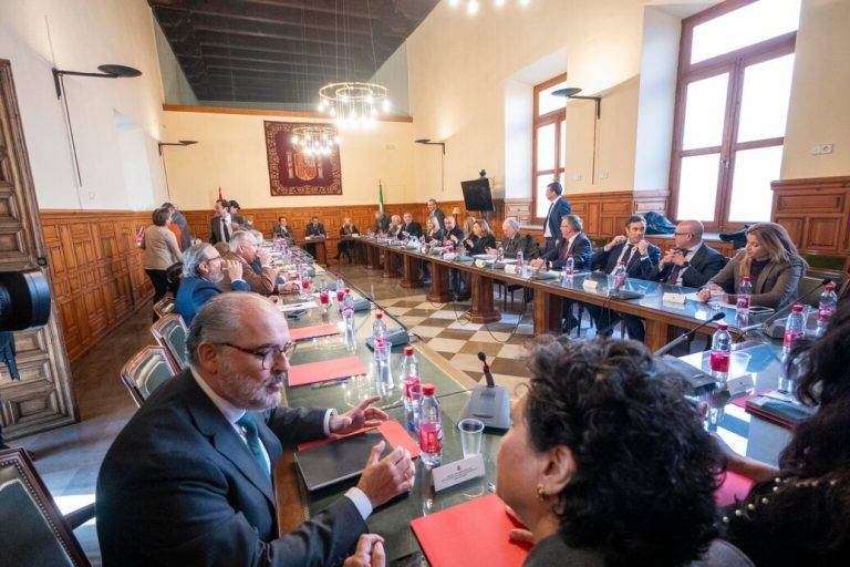 FOTOGRAFÍA. SEVILLA (ANDALUCÍA) REINO DE ESPAÑA, 28 DE ABRIL DE 2024. Detalle de un Pleno de la Sala de Gobierno del Tribunal Superior de Justicia de Andalucía (TSJA). Efe 