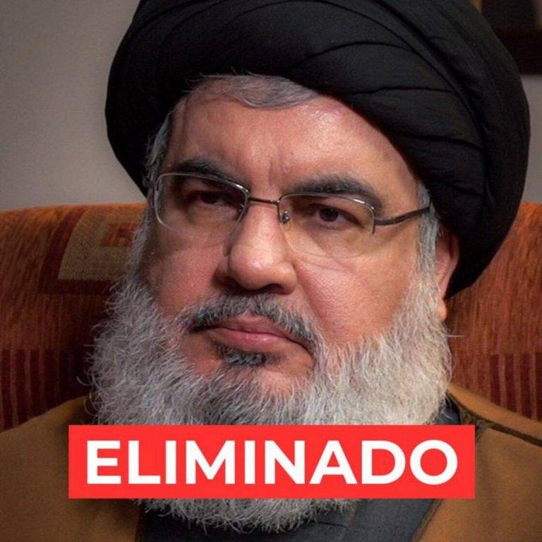 FOTOGRAFÍA. BEIRUT (LÍBANO), SIN FECHA CONCRETADA, FECHA Y LUGAR RELACIONADOS, BEIRUT (LÍBANO), 28 DE SEPTIEMBRE DE 2024. Israel elimina al líder supremo del grupo terrorista principal tentáculo de la República Islámica de Irán en el Medio Oriente, el ISIS Hezbollah (Hezbolá), Hassan Nasrallah, tras (viernes 27 de septiembre de 2024) alcanzar la posición de de este líder Nazi, antisemita, asesino terrorista chií, Hassan Nasrallah, en Beirut. "Fue eliminado junto a Al Karki, el jefe del Comando Sur de Hezbollah así como con otros altos comandantes", confirman fuentes de las Fuerzas de Defensa de Israel (FDI), integrantes del Ejército de defensa de Israel (Tzáhal). Imagen Tzáhal/portavocía de las FDI/Lasvocesdelpueblo (Ñ Pueblo)