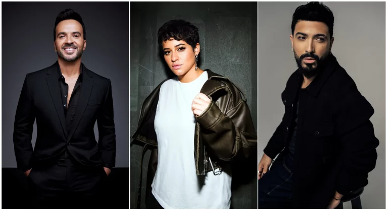 COMBO DE FOTOGRAFÍAS. MIAMI (ESTADOS UNIDOS DE AMÉRICA), 25 DE SEPTIEMBRE DE 2024. Composición de tres fotografías cedida por el Salón de la Fama de los Compositores Latinos (Lshof ) donde aparecen el cantante puertorriqueño Luis Fonsi (i), quien recibirá el premio Icon; la artista venezolana Ella Bric (c), quien recibirá el Premio La Musa Elena Casals, y el cantante de origen puertorriqueño Luis Figueroa, quien recibirá el Premio Triunfador, durante la undécima edición de los Premios La Musa que se celebrará en Miami, Florida (EE.UU.). El compositor colombiano Julio Reyes Copello, el reguetonero Francisco Saldaña (Luny) y Saúl Hernández, compositor y cantante de Jaguares y Caifanes, entrarán al Salón de la Fama de los Compositores Latinos (Lshof, en inglés), anunció este miércoles la organización, con sede en Miami (Estados unidos de América) Efe