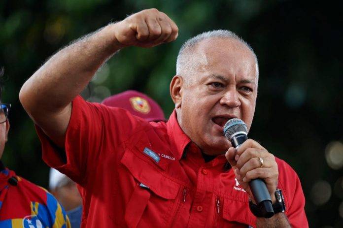 FOTOGRAFÍA. CARACAS (VENEZUELA), 17 DE AGOSTO DE 2024. En la imagen el primer vicepresidente de la formación chavista de la dictadura en Venezuela, "Partido Socialista Unido de Venezuela (PSUV)", el totalitario Diosdado Cabello. Efe