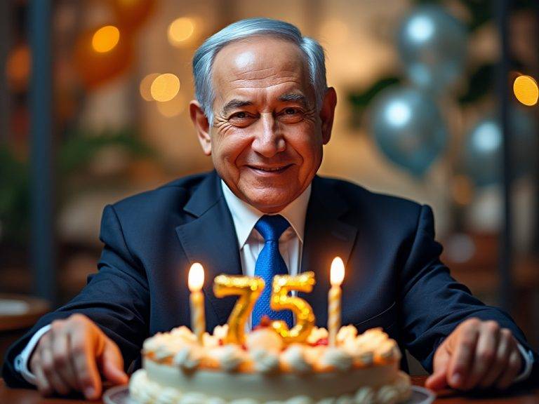 FOTOGRAFÍA. JERUSALÉN (ISRAEL), 21 DE OCTUBRE DE 2024. El primer ministro de israel, Bibi (Benjamín Netanyahu) celebra hoy sus 75 años y ha tenido que contestar a los varios miles de felicitaciones que han llegado de todas partes del planeta tierra, y como no podría ser de otra manera, de la Comunidad judía y de la Tierra Santa. "Gracias a todos los que me enviaron felicitaciones de cumpleaños. Gabinete Primer Ministro de Israel/Lasvocesdelpueblo (Ñ Pueblo)