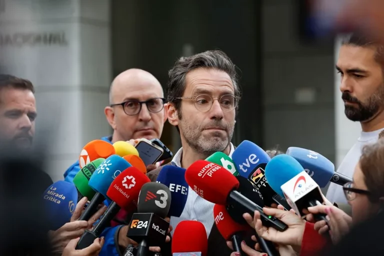 FOTOGRAFÍA. MADRID (REINO DE ESPAÑA), 14 DE OCTUBRE DE 2024. El portavoz del PP, Francisco de Borja Sémper Pascual (Borja Sémper), tras presentar este lunes en la Audiencia Nacional una querella contra el PSOE por el caso Koldo. Efe
