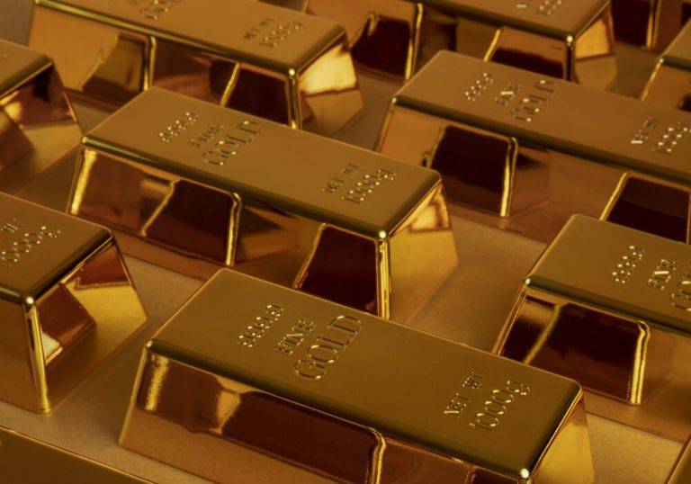 FOTOGRAFÍA. BARCELONA (REINO DE ESPAÑA), 18 DE OCTUBRE DE 2024. detalle de lingotes de oro, en una imagen creada por Freepik. Freepik/Lasvocesdelpueblo (Ñ Pueblo)