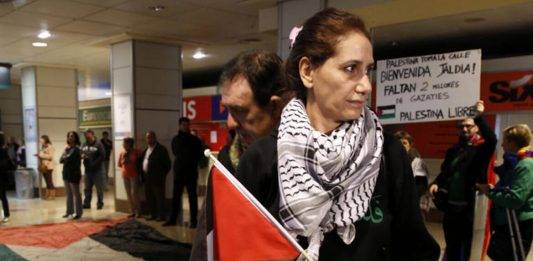 FOTOGRAFÍA. MADRID (REINO DE ESPAÑA), 18 DE DICIEMBRE DE 2015. En la imagen Jaldía Abubakra. FECHA HECHOS RELACIONADOS, 29 DE OCTUBRE DE 2024. La juez María Tardón interroga este martes como investigadas a dos activistas pro Palestina —Jaldia Abubakra (en la imagen), fundadora del Movimiento de Mujeres Palestinas Alkarama, y Míriam Ojeda, presidente de la Red Samidoun— por un delito de enaltecimiento del terrorismo por su presunto apoyo a Hamás en el acto "Defensa de Palestina y criminalización en Europa", organizado por Podemos y celebrado el 3 de junio en el Congreso de los Diputados, gracias a una querella del partido político d ela Resistencia española VOX. Efe