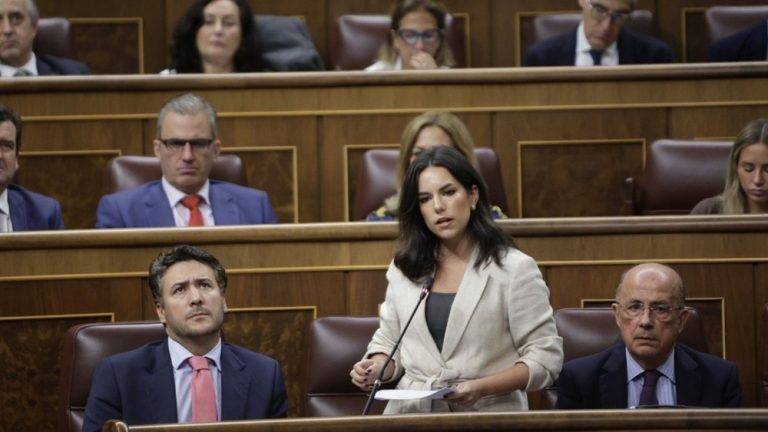 FOTOGRAFÍA. MADRID (REINO DE ESPAÑA), 15 DE OCTUBRE DE 2024. La portavoz del Grupo Parlamentario de VOX en el Congreso de los Diputados, María José Rodríguez de Millán Parro (Pepa Millán), este miércoles durante la sesión de control al Gobierno de Pedro Sánchez Pérez-Castejón. Lasvocesdelpueblo (Ñ Pueblo) 