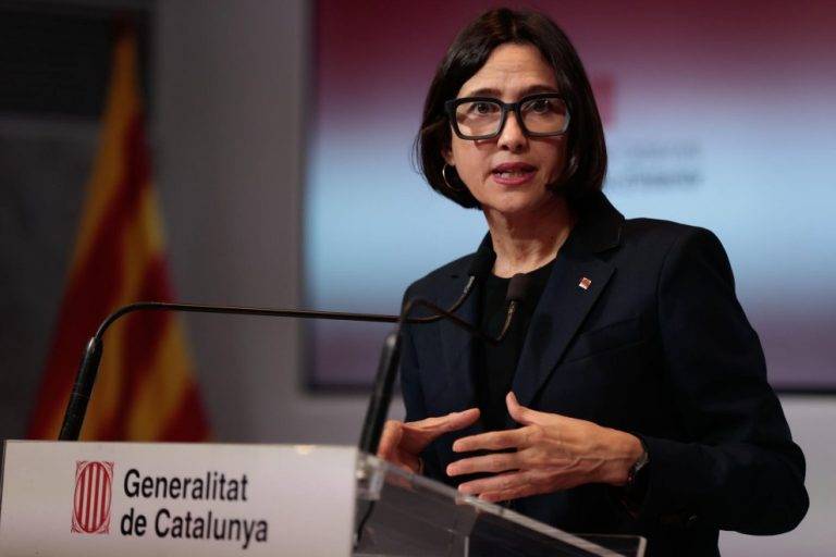 FOTOGRAFÍA. BARCELONA (REINO DE ESPAÑA), 26 DE AGOSTO DE 2024. La consellera de Interior, Núria Parlon Gil, por el Partit dels Socialistes de Catalunya (PSC), durante una rueda hoy. Efe