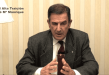 Sobre el coronel Manrique: una presa que evita ser arrastrado FOTOGRAFÍA. MADRID (REINO DE ESPAÑA), 30 DE MARZO DE 2017. (SEÑAL "MI TIERRA TELEVISIÓN"). El coronel del Ejército de Tierra del reino de España, José María Manrique, ha sido registrado hoy, 30 de marzo de 2017 durante una declaración sobre el progomo del 11M (Atentados terroristas del 11 de marzo de 2004 en Madrid), con el título "José María Manrique-11M Alta Traición". Manrique es autor de varios libros sobre temas de historia militar española moderna: Las Armas de la Guerra Civil; La guerra 1936-39 en Sigüenza; 1957. Sangriento combate en Edchera; CETME; Las Armas de Destrucción Masiva y la Protección Civil en España, etc.. Captura vídeo Mi Tierra Televisión/Lasvocesdelpueblo (Ñ Pueblo)