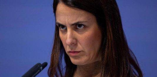 FOTOGRAFÍA. MADRID (COMUNIDAD DE MADRID) REINO DE ESPAPÑA, 28 DE OCTUBRE DE 2024. La portavoz del Grupo Parlamentario de Mas Madrid en la Asamblea de la Comunidad de Madrid, Rita Maestre Fernández, durante la rueda de prensa ofrecida este lunes 28 de octubre en Madrid, sobre la actualidad política que pasa por los numerosos casos de agresiones sexuales y machismo del dirigente de su partido y portavoz parlamentario en el Congreso de los Diputados de la alianza de las ultraizquierdas SUMAR, Íñigo Errejón Galván, predador sexual que ha tenido que abandonar la política después de hacerse públicas las primeras denuncias de mujeres vinculadas a los círculos progresistas y feministas de extrema izquierda contra este 'macho alfa' de Mas Madrid, ex y cofundador de PODEMOS. Efe