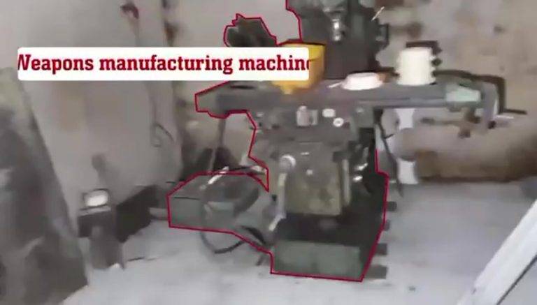 FOTOGRAFÍA. FRANJA DE GAZA (PALESTINA), 02 DE OCTUBRE DE 2024. Las Fuerzas de Defensa de Israel (FDI) dan con una instalación de fabricación de armas de terroristas palestinos en el centro de Gaza. Captura vídeo Tzáhal/Lasvocesdelpueblo (Ñ Pueblo)