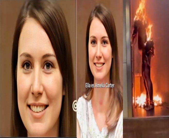 El reincidente inmigrante ilegal Sebastian Zapeta-Calil prende fuego a la joven estudiante Amelia Carter en el Metro de Nueva York hasta que muera COMBO DE FOTOGRAFÍAS. NUEVA YORK (ESTADOS UNIDOS DE AMÉRICA), 23 DE DICIEMBRE DE 2024. Un delincuente reincidente inmigrante ilegal de origen Guatemala, Sebastian Zapeta-Calil, ha sido detenido como "principal sospechoso" de quemar viva a una mujer de 29 años y estudiante de FILOSOFÍA, Amelia Carter, en un vagón del metro de Nueva York el domingo había sido arrestado como inmigrante irregular y deportado desde Estados Unidos en 2018. Así como ha confirmado este lunes, 23 de diciembre de 2024, el rotativo estadounidense "New York Post". Captura vídeo de testigo publicados en la red social X (antes Twitter)/Lasvocesdelpueblo (Ñ Pueblo)