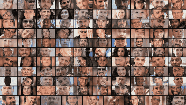 COMBO FOTOGRAFÍAS. JERUSALÉN (ISRAEL), 14 DE ENERO DE 2025. En la imagen los 109 rehenes israelíes, restantes, secuestrados por Hamás ISIS e Yihad Islamica Palestina el pasado 7 de octubre de 2024, aún en cautiverio, la mayoría presuntamente muertos. Los asesinos terroristas islamofascistas de Hamás ISIS acuerdan la entrega de unos 33, la mayoría de ellos "vivos". AJN.