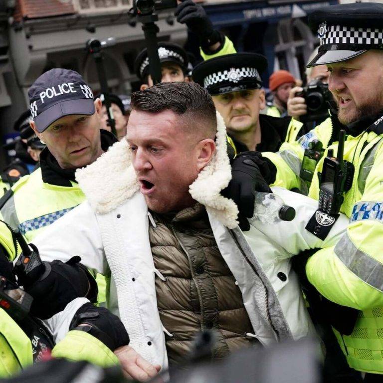 FOTOGRAFÍA. LONDRES (REINO UNIDOS), 04 DE ENERO DE 2025. Capitán Bitcoin: "20.000 niñas abusadas en Reino Unido por redes de paquistaníes: Las autoridades lo sabían y no hicieron nada y quien lo denunció, Tommy Robinson (en la imagen), está hoy está en prisión". "Esta es la horrible historia de cómo decir la verdad en Europa te cuesta la libertad". "Haz RT (difunde esta noticia) para que todos lo sepan". Capitán Bitcoin/Lasvocesdelpueblo (Ñ Pueblo)