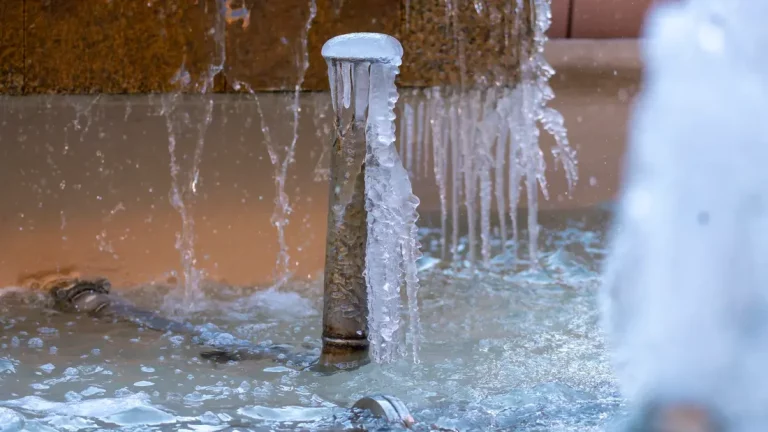 FOTOGRAFÍA. TERUEL (COMUNIDAD AUTÓNOMA DE ARAGÓN) REINO DE ESPAÑA, 14 DE ENERO DE 2025. Vista de una fuente congelada en la ciudad de Teruel., en la Comunidad Autónoma de Aragón (Reino de España), este martes, día 14 del año nuevo 2025. Efe