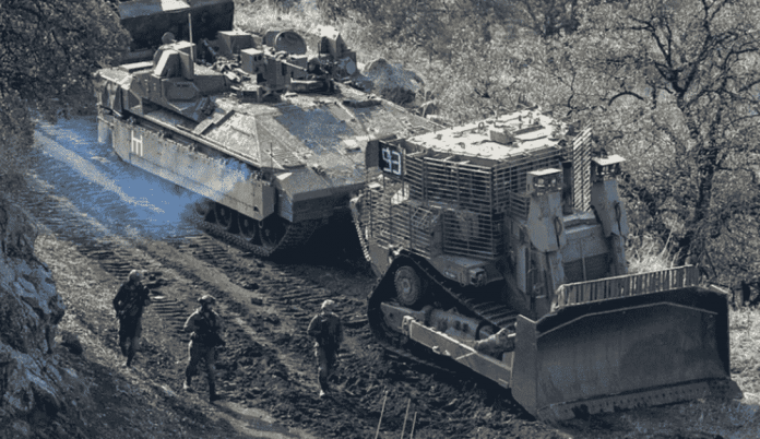 FOTOGRAFÍA. SUR DEL LÍBANO (LÍBANO), 11 DE ENERO DE 2025. En la imagen un efectivo de una Unidad de las Fuerzas de Defensa de Israel (FDI) del Tzáhal operando en el sur del Líbano contra el terrorismo islamista, antiIsrael y antiisraelí. Tzáhal/Lasvocesdelpueblo (Ñ Pueblo)