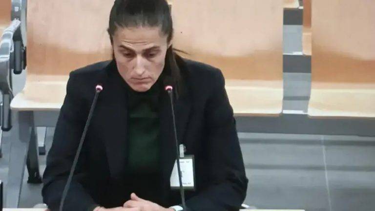 FOTOGRAFÍA. SAN FERNANDO DE HENARES (MADRID) REINO DE ESPAÑA, 10/02/2025.- La seleccionadora Montse Tomé declarando como testigo en la Audiencia Nacional en San Fernando de Henares, Madrid, durante el juicio por el beso que el expresidente de la Real Federación Española de Fútbol (RFEF) Luis Rubiales dio a Jenni Hermoso tras la final del Mundial de 2023. Efe