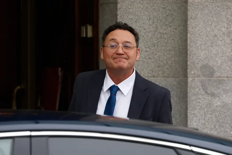 FOTOGRAFÍA. MADRID (REINO DE ESPAÑA), 05 DE FEBRERO DE 2025. El imputado por revelación de secreto fiscal general del Estado, Álvaro García Ortiz (PSOE), negó al juez del Tribunal Supremo que intentara perjudicar a Alberto González Amador por ser el marido/novio de la presidente del Gobierno autonómico de la Comunidad de Madrid por el Partido Popular (PP), Isabel Natividad Díaz Ayuso, filtrando datos de su investigación por fraude fiscal: «En absoluto. El señor Amador es un ciudadano como todos». Efe