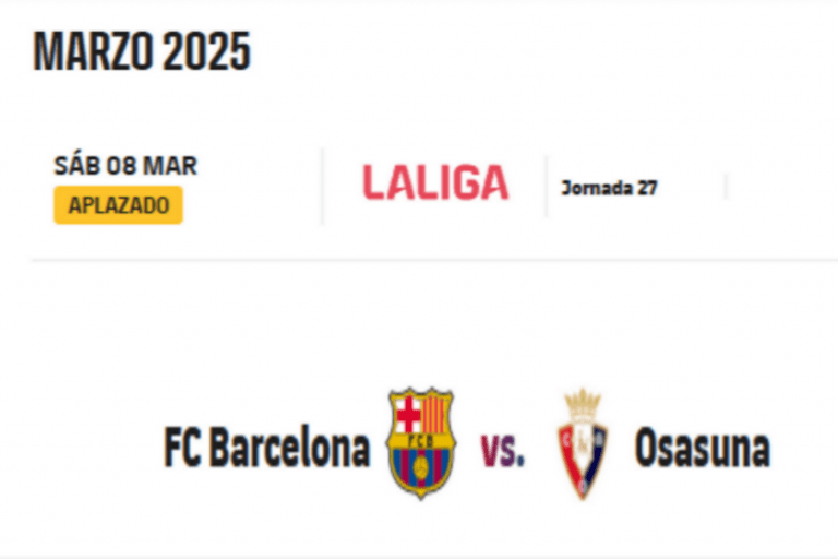 COMBO DE FOTOGRAFÍAS. BARCELONA (CATALUÑA) REINO DE ESPAÑA, 08 DE MARZO DE 2025. "Aplazado", dice la información del combo de fotografías. El encuentro de la 27ª jornada de LaLiga FC Barcelona - CA Osasuna ha sido suspendido debido a la triste noticia del fallecimiento del doctor del primer equipo, Carles Miñarro García, esta misma tarde. Han informado fuentes del equipo catalán en una nota que Lasvocesdelpueblo ha tenido acceso. Lasvocesdelpueblo (Ñ Pueblo)