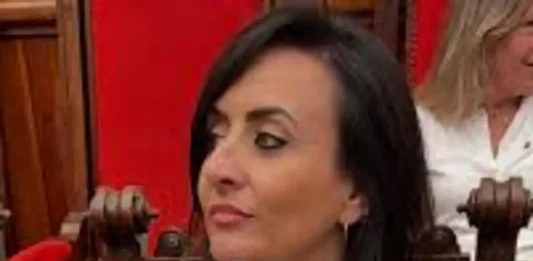 FOTOGRAFÍA. TARRASA (BARCELONA) REINO DE ESPAÑA, 25 DE ABRIL DE 2025. En la imagen la líder de la agrupación local de VOX en la ciudad de Tarrasa, municipio de la comarca del Vallés Occidental, provincia de Barcelona, y portavoz del Grupo Municipal en el Ayuntamiento de esta ciudad, Alicia Tomás Martínez, quien luce una camiseta con el texto "¿Por qué Ballart silencia las violaciones en Terrassa?". Junto a sus dos compañeros del Grupo, los valientes catalanes Daniel Pinto Bausela y Mireya Navarro Andreu, Alicia es víctima de una persecución institucional y política sin precedentes por decir la verdad en público y por liderar el único Grupo Municipal que denuncia lo que nadie se atreve a denunciar, por ejemplo, "denunciar la inseguridad en nuestra ciudad, denunciar los delitos contra la libertad sexual que se cometen en Terrassa y que se silencian desde el gobierno municipal y desde los medios de comunicación porque, en el 90% de los casos, son perpetrados por extranjeros". Lasvocesdelpueblo (Ñ Pueblo)