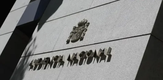 FOTOGRAFÍA. MADRID (REINO DE ESPAÑA), 03 DE JULIO DE 2024. Detalle de la fachada Audiencia Nacional. Efe