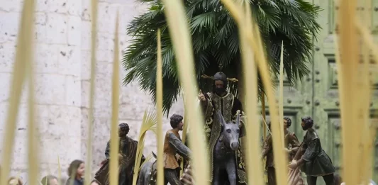 FOTOGRAFÍA. VALLADOLID (CASTILLA Y LEÓN) REINO DE ESPAÑA, 13 DE ABRIL DE 2025. Procesión de La Borriquilla, este domingo, en Valladolid, la procesión más alegre y multitudinaria de la Semana Santa. Efe