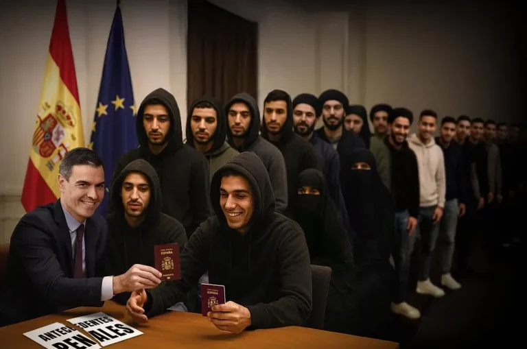 FOTOGRAFÍA. MADRID (REINO DE ESPAÑA), DOMINGO 25 DE MAYO DE 2025. VOX lanza la campaña "Ni uno más" contra la regularización masiva de ilegales. Frente a la regularización masiva que pretende el Gobierno de España, presidido por el secretario general del Partido Socialista, Pedro Sánchez Pérez-Castejón (i), VOX ha lanzado una campaña de firmas para que los españoles puedan responder. Lasvocesdelpueblo (Ñ Pueblo)