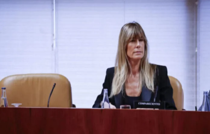FOTOGRAFÍA. MADRID (COMUNIDAD DE MADRID) REINO DE ESPAÑA, 14 DE MAYO DE 2023. CASO BEGOÑA. María Begoña Gómez Fernández (Begoña Gómez), la mujer del presidente del Gobierno de España y secretario general del Partido Socialista (PSOE), Pedro Sánchez Pérez-Castejón, comparece en la sesión de la comisión de investigación de la Asamblea de Madrid sobre supuesto caso de corrupción en su catedra de la Universidad Complutense. Efe