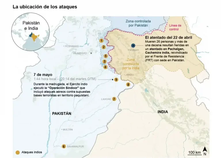 India ataca bases terroristas en Pakistán en marco de su «Operación Sindoor»