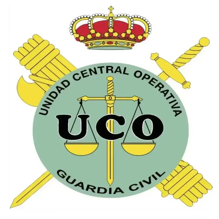 FOTOGRAFÍA. MADRID (REINO DE ESPAÑA), 26 D EMAYO DE 2025. Detalle de un logotipo de la Unidad Central Operativa (UCO). Lasvocesdelpueblo (Ñ Pueblo)