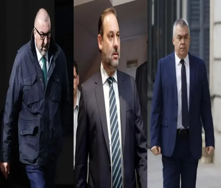 COMBO DE FOTOGRAFÍAS. BARCELONA (REINO DE ESPAÑA), 15 DE JUNIO DE 2025. En la imagen, el exministro de Transportes, exsecretario de Organización del Partido Socialista (PSOE) y diputado del PSOE en el Grupo Mixto del Congreso de los Diputados, José Luis Ábalos Meco (c); el exsecretario de Organización y diputado del Grupo Socialista en el Congreso de los Diputados, Santos Cerdán León (d); el exasesor de Ábalos y muy confidente de Cerdán, Koldo García Izaguirre (i). Tres fotos de Efe. Combo de fotografías Lasvocesdelpueblo (Ñ Pueblo)