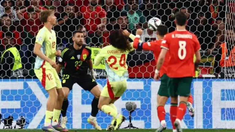 FOTOGRAFÍA. MÚNICH (ALEMANIA), 08 DE JUNIO DE 2025. Cristiano Ronaldo celebra el 2-2 durante la final de la UEFA Nations League que han jugado Portugal y España en Múnich, Alemania. Efe