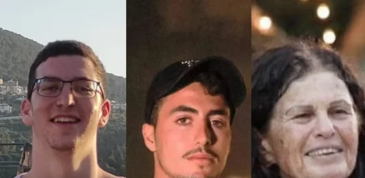 FOTOGRAFÍA. JERUSALÉN (ISRAEL), 22 DE JUNIOO DE 2025. El Servicio de Inteligencia y Seguridad General Interior de Israel (Shabak) o Shin Bet, y las Fuerzas de Defensa de Israel (FDI) del Ejército israelí Tzáhal, han rescatado en Gaza a los cuerpos de tres rehenes israelíes el Sargento Shay Levinson de 19 años (i), comandante de tanque del Batallón "Oz" (77) que se enfrentó y luchó contra terroristas neonazis-islamista la mañana del 7 de octubre y cayó en combate; Yonatan Samerano de 21 años (c), tras escapar de la muerte en el festival de música Nova, fue brutalmente asesinado y secuestrado del kibutz Beeri por terroristas de Hamás ISIS, entre ellos un empleado de la Agencia de la ONU (UNRWA); y Ofra Keidar de 71 años (d), era madre de tres hijos y esposa de Shmuel Keidar, quien también fue asesinado por terroristas de Hamás ISIS en su casa de Beeri; sus cuerpos todos secuestrados y llevado al cautiverio del califato islámico de Gaza como trofeos para exigir la rendición o destrucción de Israel. Tzáhal/Lasvocesdelpueblo (Ñ Pueblo)