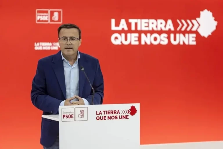 FOTOGRAFÍA. BADAJOZ (EXTREMADURA) REINO DE ESPAÑA, MAYO DE 2025. En la imagen el expresidente de la Diputación de Badajoz y líder del PSOE de Extremadura, Miguel Ángel Gallardo. Efe