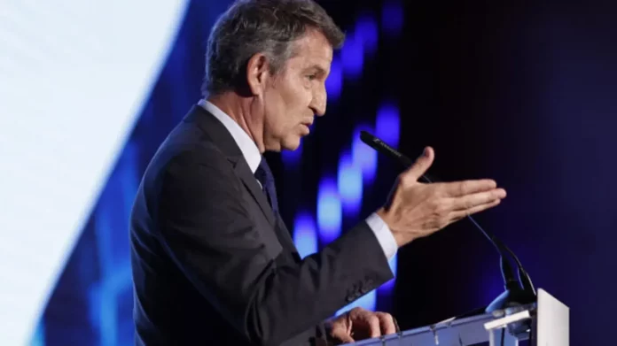 Feijoó, PP, Partido Popular FOTOGRAFÍA. MADRID (REINO DE ESPAÑA), 19 DE JUNIO DE 2025. El líder del PP, Alberto Núñez Feijóo. Efe