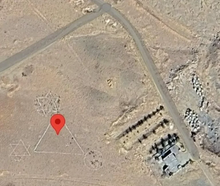 FOTOGRAFÍA. CIELOS DE IRÁN EN LOS ICIOS DE JUNIO DE 2025. Los espías del Servicio Secreto de Inteligencia de Israel (Mossad) marcaron una base de misiles balísticos de los Ayatolas ISIS en suelo soberano de Irán con las Estrellas de David (Māg̲ēn dāwid̲, Magen David o simplemente Escudo de David) para guiar desde tierra hasta los cielos a los héroes israelíes integrantes de la Fuerza Aérea de Israel (FAI) durante la llamada "La Guerra de los 12 Días".