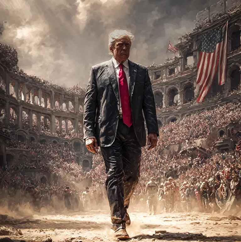 FOTOGRAFÍA. WASHINGTON (ESTADOS UNIDOS DE AMÉRICA, EEUU), 26 DE JULIO DE 2025. En la imagen, una ilustración del presidente de United States of America (USA), Donald John Trump. La Casa Blanca dice junto a una ilustración del líder del mundo libre lo siguiente: "No es el crítico quien cuenta; no es quien señala cómo tropieza el hombre fuerte, o dónde quien realiza las hazañas podría haberlas hecho mejor. El mérito pertenece al hombre que realmente está en la arena, cuyo rostro está manchado de polvo, sudor y sangre; que se esfuerza valientemente; que yerra, que se queda corto una y otra vez, porque no hay esfuerzo sin error y deficiencia; pero que realmente se esfuerza por realizar las acciones; que conoce los grandes entusiasmos, las grandes devociones; que se entrega a una causa digna; que, en el mejor de los casos, conoce al final el triunfo del gran logro, y que, en el peor, si fracasa, al menos fracasa con gran audacia, para que su lugar nunca esté entre esas almas frías y tímidas que no conocen la victoria ni la derrota", que firma el vigesimosexto presidente de los Estados Unidos desde 1901 hasta 1909, Theodore Roosevelt Jr. Lasvocesdelpueblo (Ñ Pueblo)